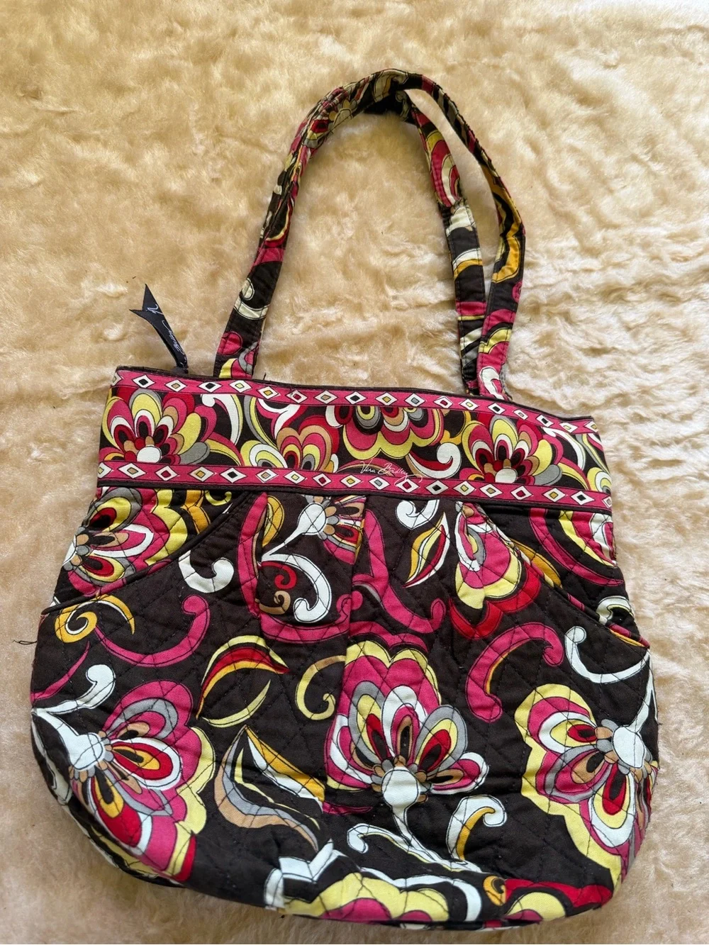 Vera bradley Paisley Print Tote Bag in multi colored